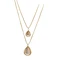 gold necklace stack
